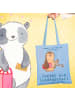 Mr. & Mrs. Panda Shopping Tasche Jurist Leidenschaft mit Spruch in Sky Blue