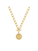 Noelani Kette mit Anhänger Edelstahl, IP Gold in Gold