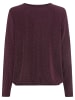 Olsen Langarmshirt Clara in aubergine silber - 0001