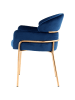 Kayoom Stuhl Corey 125 in blau - roségold