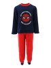 Spiderman 2tlg. Outfit: Schlafanzug Pyjama Langarmshirt und Hose in Dunkel-Blau