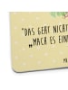 Mr. & Mrs. Panda Bierdeckel Schwein Glück mit Spruch in Gelb Pastell