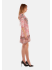 TOOCHE Kleid "Rosa Flower" in Mehrfarbig