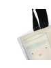 Mr. & Mrs. Panda Tote Bag Milch Keks Design ohne Spruch in Weiß