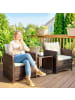 Outsunny Bistroset in Cremeweiß 65L x 62B x 75H cm
