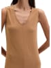 Marc O'Polo V-Neck-Jerseykleid shaped in Burnt Brown