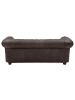 58 aufm Kessel SOFA 3-Sitzer Kath Echtleder (Antikoptik) braun