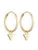 Elli Ohrringe 925 Sterling Silber Dreieck in Gold