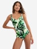Triumph Badeanzug Red Label Summer Palm in GREEN COMBINATION
