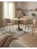 Beliani 2er-Set Esszimmerstuhl SARASOTA in Beige/Schwarz