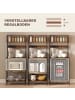 HOMCOM Küchenregal in Rustikal-Braun 60L x 42B x 153H cm
