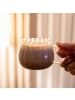 ZOHA 2er Set Glas Riffle Cup Kaffeeglas 400 ml in Transparent