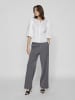 Vila Wide Leg Hose in Medium Grey Melange