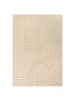 KADIMA DESIGN LEVEN Schlafzimmerteppich 120x170 Beige Wolle Zen Japandi in Beige