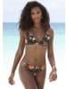 LASCANA Bikini-Hose in oliv bedruckt