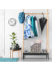 relaxdays Faltbox in Grau/ Gold - (B)28,5 x (H)29 x (T)28,5 cm