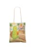 Mr. & Mrs. Panda Tote Bag Schildkröte  Pommes Design ohne Spruch in Weiß