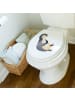 Mr. & Mrs. Panda WC Sitz Pinguin Lachen ohne Spruch in Weiß