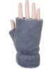 styleBREAKER Fingerlose Handschuhe mit Teddyfell in Grau