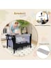 COSTWAY 5 in 1 Babybett in Anthrazit