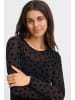 Fransa Langarm FRMESH Slim fit in BLACK HEART LUREX