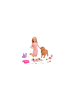 Barbie Spiel-Set Hund und Welpen mit Puppe (blond) mit beweglichen Kniegelenken - ab 3J