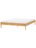 Beliani Doppelbett VEYRAC in Braun - (W) 168 x (H) 38 x (L) 211 cm