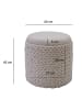 FineBuy Hocker und Sitzsäcke in Beige / Stoff / 40x40x45