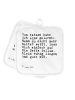Mr. & Mrs. Panda Topflappen Von Katzen habe ich... mit Spruch in Weiß