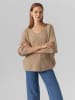 Vero Moda Strickpullover in Silver Mink