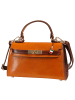 Florence Florence Handtasche Leder cognac, braun ca. 23cm