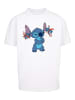 F4NT4STIC Heavy Oversize T-Shirt Disney Lilo And Stitch Little Devils in weiß