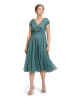Vera Mont Cocktailkleid im Glitzer-Look in Green/Grey