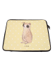 Mr. & Mrs. Panda Laptoptasche Plumplori Glücklich ohne Spruch in Gelb Pastell
