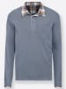 WITT WEIDEN Langarm-Poloshirt in jeansblau