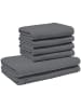 REDBEST Frottier, Leichtfrottier Frottier-Set 6-teilig Oceanside in anthrazit