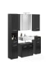 xonox.home Badkombi inkl. Bel. in schwarz/schwarz hochglanz  - (B) 151 x (H) 182 x (T) 34