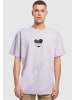 Merchcode Merchcode Hugs & Love - Heart Hug Heavy Oversize Tee in lilac