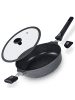 Stoneline SMART Schmorpfanne 28 cm, abnehmbarer Griff | mit Deckel in Anthrazit