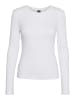 Vero Moda Dünner Pullover Langarm Shirt VMROMA in Weiß-2