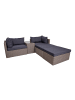 ebuy24 Loungeset Rosino Grau 158 x 190 cm