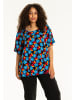 Studio T-Shirt SEsther Blouse in Black with blue flowers