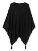 sheego Poncho in schwarz