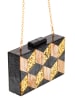 FELIPA Handtasche in Schwarz Gold