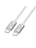 HOCO Schnellladekabel USB-C 60W 1,2m in Grau