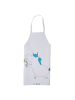 Mr. & Mrs. Panda Küchenschürze Einhorn Blume ohne Spruch in Weiß