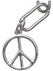 Urban Classics Urban Classics Unisex Y Chain Peace Pendant Bracelet in silver