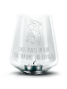 Mr. & Mrs. Panda Gravur Teelicht Kuh mit Spruch in Transparent