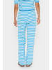 SAINT TROPEZ Casual Hose MilaSZ Gerade Passform in Ethereal Blue Ice Stripe