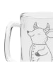 Mr. & Mrs. Panda Gravur Bierkrug Stier Astrologie ohne Spruch in Transparent